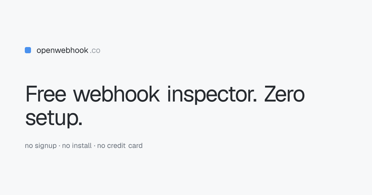 OpenWebhook screenshot 1